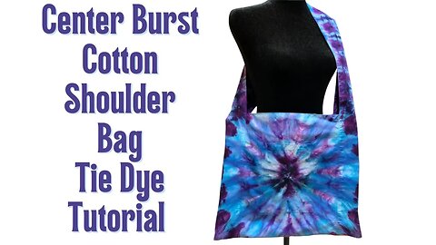 Tie-Dye Designs: Center Burst Cotton Shoulder Bag DUI