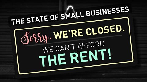 More than 1/3 of small businesses can't make rent.
