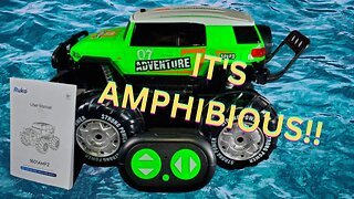 Ruko 1601AMP2 Amphibious RC Truck, 1:10 Scale All Terrains 4WD RC Car, IPX6 Waterproof