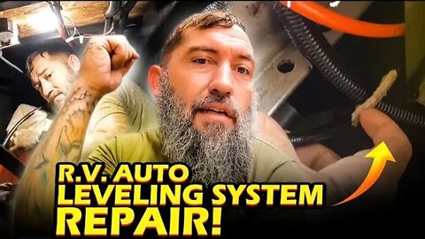 R.V. Auto Leveling System Repair!....Replacing a Busted Hydraulic Hose!