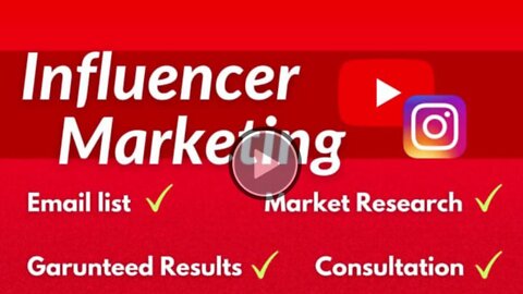 I will create a instagram youtube influencer list for influencer marketing