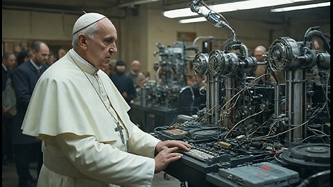 COEXIST! POPE DECLARES "THE TECHNO-HUMAN INDUSTRIAL REVOLUTION!"