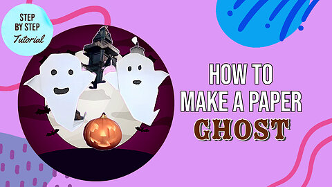👻 How to Make Paper Ghosts for Halloween | Perfect Halloween Decorations DIY!🦇 #craft #art