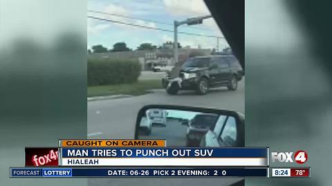 South Florida man punches SUV in road rage case