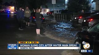 North Park woman suing San Diego after water main break