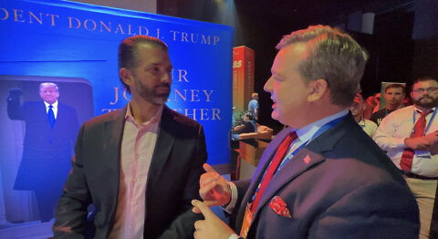 Ed Henry with RAV Goes backstage to meet Donald Trump Junior, Charlie Kirk and MTG