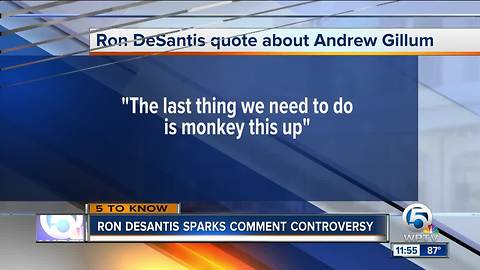 Ron DeSantis warns Florida not to 'monkey this up' by electing Andrew Gillum