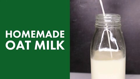 How To Make Oat Milk | Easy Creamy Oat Milk Recipe