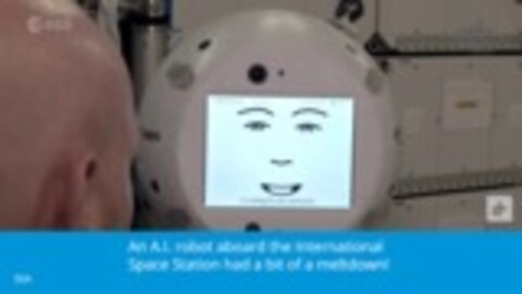 CIMON, an A.I. Robot on the ISS has a tiny meltdown!