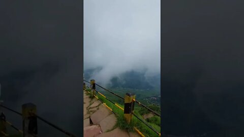 Beautiful Meghalaya Cloudy Laitlum View Point Shorts #shorts #laitlum #viral