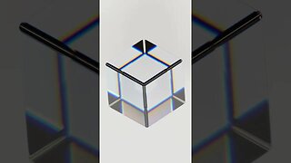 Satisfying Glass Cube in Blender 3D!! 😉 #shorts