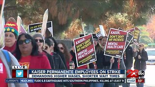 Kaiser Permanente employees on strike