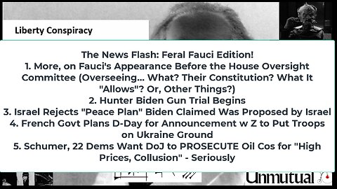 Liberty Conspiracy LIVE 6-3-24! Fauci Flames, French to Foul D-Day w Ukraine, DoJ To Target Oil Cos?