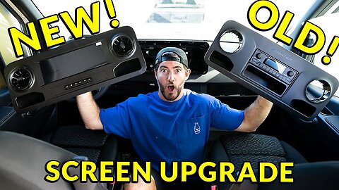 Upgrading Our Sprinter Van's Radio For A 10" CarPlay Display Screen!