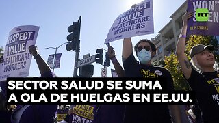 Miles de trabajadores de la salud se suman a las huelgas laborales en EE.UU.