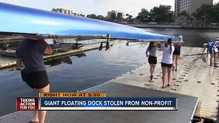 Huge $30K floating dock stolen from Hillsborough River