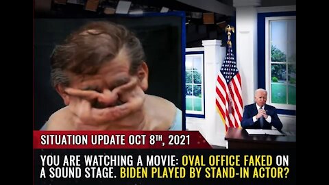 Fake White House, Fake Biden, rubber masks