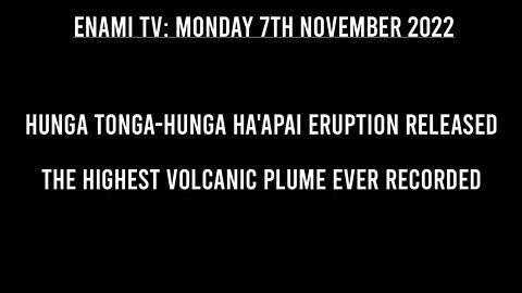 Hunga Tonga-Hunga Ha'apai Eruption Released The Highest Volcanic Plume Ever Recorded