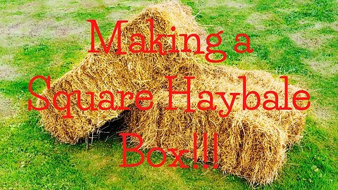 Hay Bale Box Part 2 #hay #baler #diy