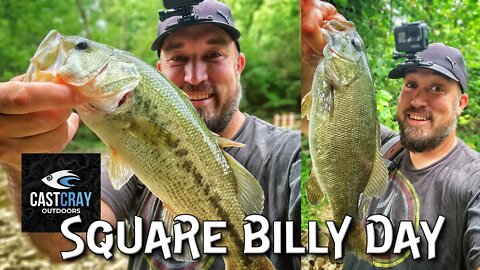 Creek SQUARE BILLY fishing (Cast Cray All Day!!)
