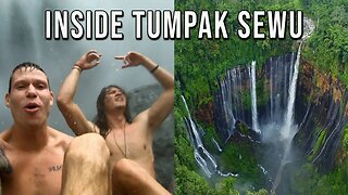 UNDERNEATH ONE OF THE WORLD'S BEST WATERFALLS | TUMPAK SEWU (120 METERS) | Java, Indonesia