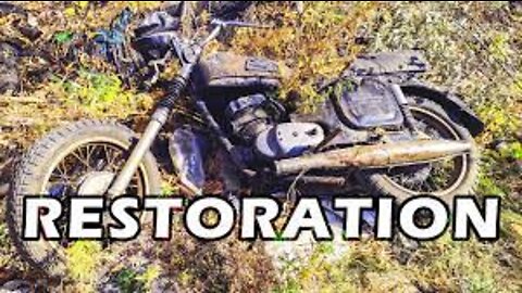 "Rusty Jawa" full RESTORATION from Trash to Hot Bike. Abandoned Motorcycle Restoration