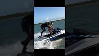 Twerking on the Jetski #shortsvideo #jamaica #shortsfeed #nature #travel #beach #shorts