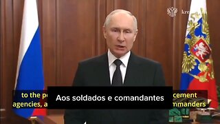 "Uma punhalada nas costas" Pronunciamento de Putin ao povo russo - com tradução