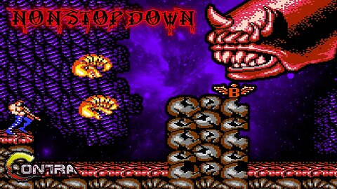 Contra gameplay Non stop Down challenge #8