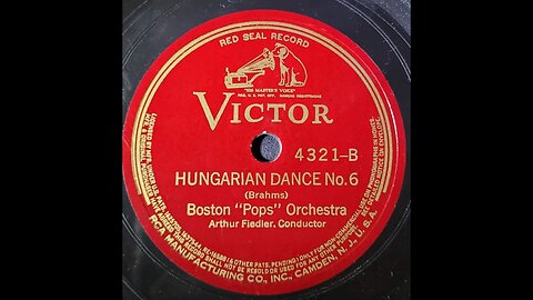 Boston "Pops" Orchestra, Arthur Fiedler, Brahms - Hungarian Dance No. 6