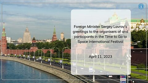 Latest Kremlin Update: FM Sergey Lavrov's Greetings at Time to Go to Space Festival