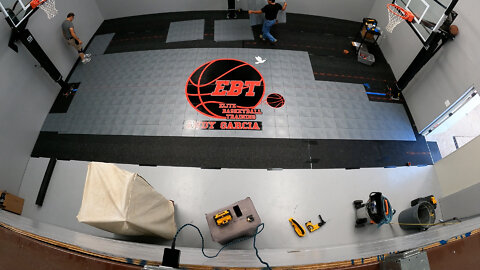 Installing Sport Court® Gym Flooring at Elite Basketball Training
