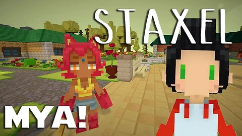 Lets Play Staxel ep 3 - Crafting Stuff At The Crafting Store With Crafting Tables.