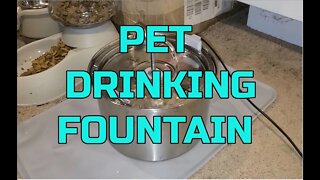 DOOB Automatic Filtered Pet Water Fountain - Stainless Steel