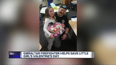 Michigan firefighter helps save little girl's Valentine's Day