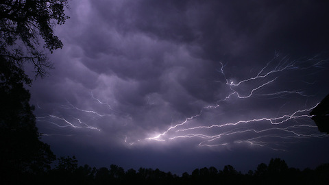 A Fierce Storm Swept Through The City