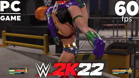 WWE 2K22 | WONDER WOMAN V FAIRCHILD! | Requested Backstage Brawl [60 FPS PC]