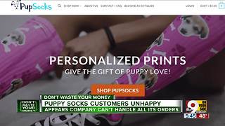 Puppy Socks customers unhappy about long wait