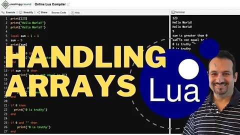 Handling Arrays in Lua (124)