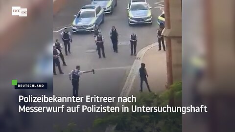 Polizeibekannter Eritreer wirft nach Pfefferspray-Einsatz mit Messer auf Polizisten