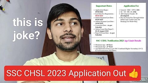 SSC CHSL 2023 Application Out | What is wrong with SSC ? #sscchsl2023 #mews #application