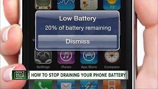 How to stop draining your phone's batter