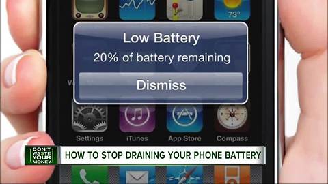 How to stop draining your phone's batter