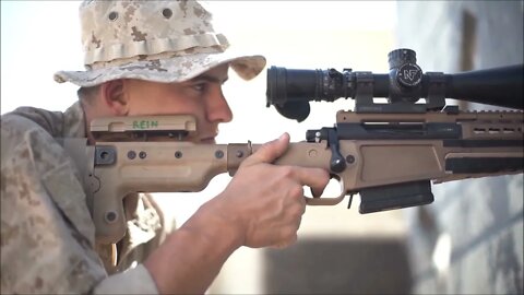 Marines Conduct Live-Fire Sniper Range in Kuwait