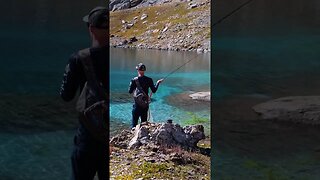 FISHING PRETTIEST LAKE IN THE WORLD?? #shorts #fishing