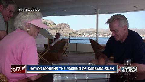 Nevadan Sig Rogich shares thoughts on Barbara Bush's legacy
