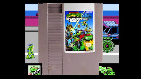 Nes - TMNT - The Manhattan Project (All Boss Fights + Ending)
