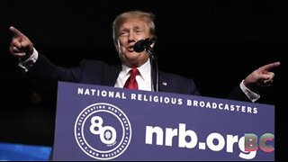 Trump pledges to defend Christianity against the left