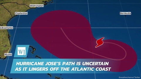 Hurricane Jose’s Path Is Uncertain As It Lingers Off The Atlantic Coast