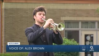 Man plays "Taps" outside of grandfather's nursing home